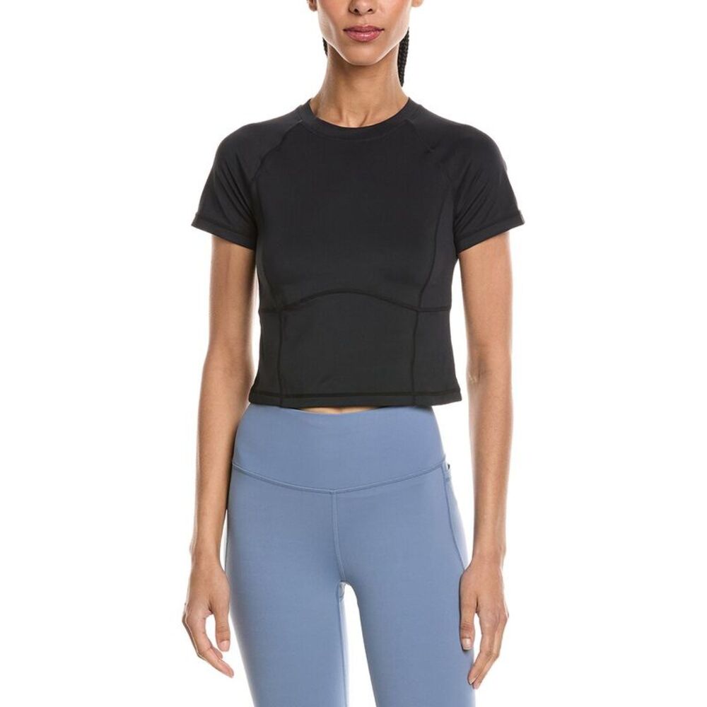 Sweaty Betty Womens  All Day Cropped T-Shirt, Black